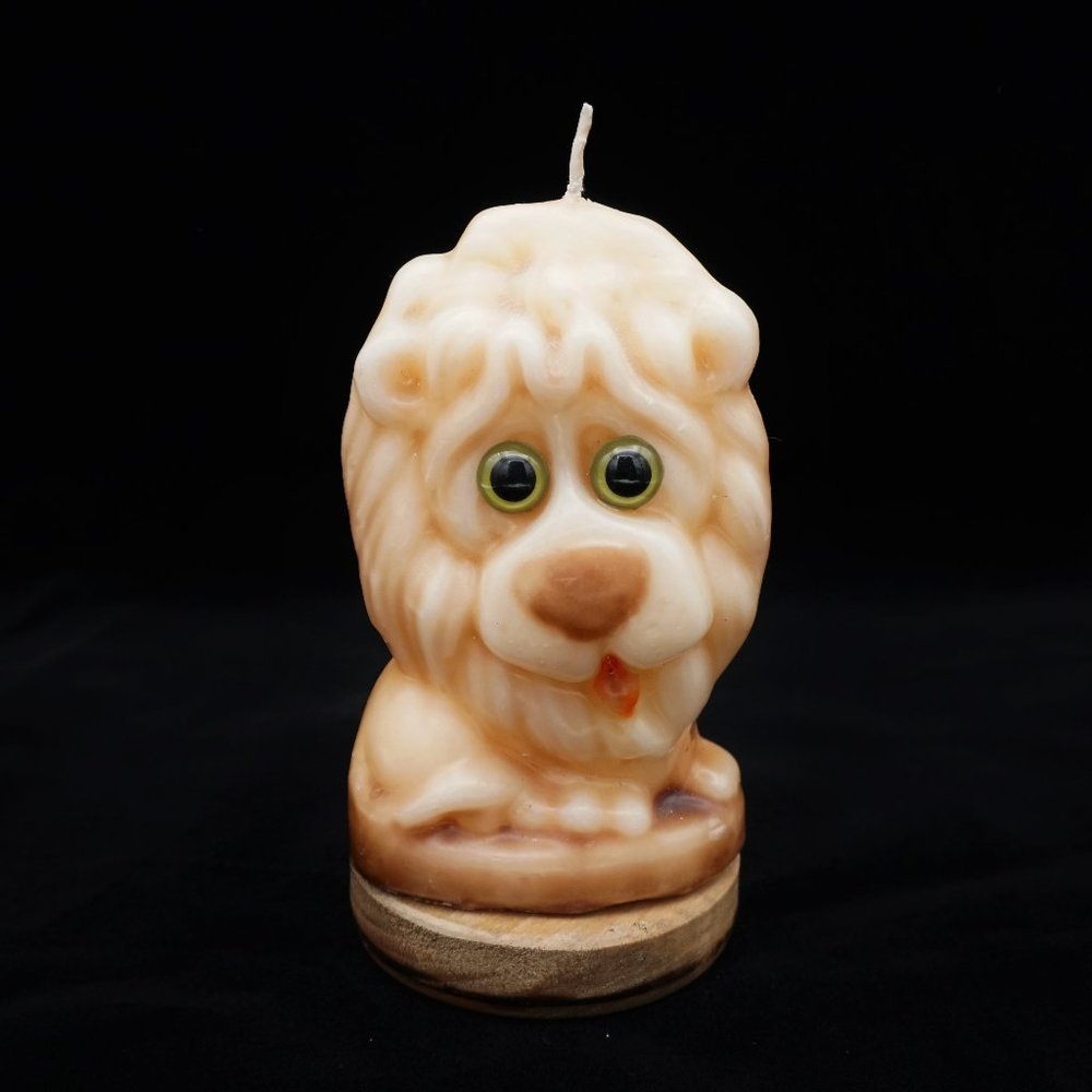NEW Vintage 60s Goofy Lion Candle